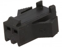 Steckverbinder Gehäuse kompatibel zu JST SMP-02V-BC, weiblich, 2 Pin, schwarz